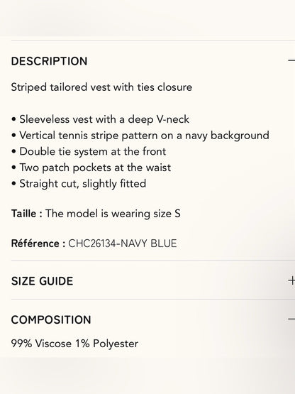 FRNCH 🇫🇷- NAVY BLUE BLAZER VELESIA