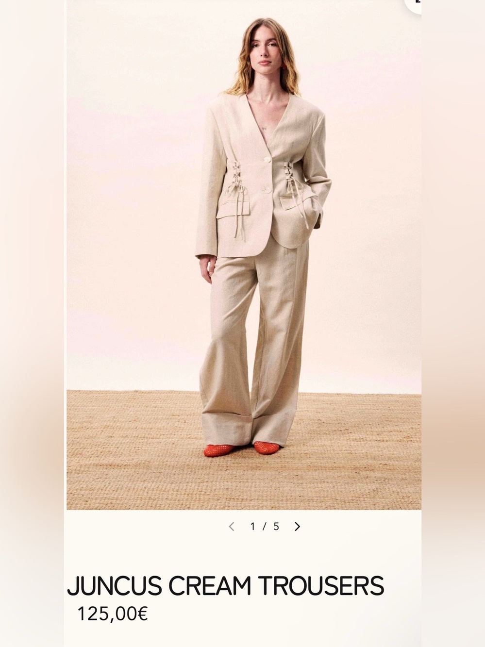 FRNCH - 🇫🇷 JUNCUS CREAM TROUSERS