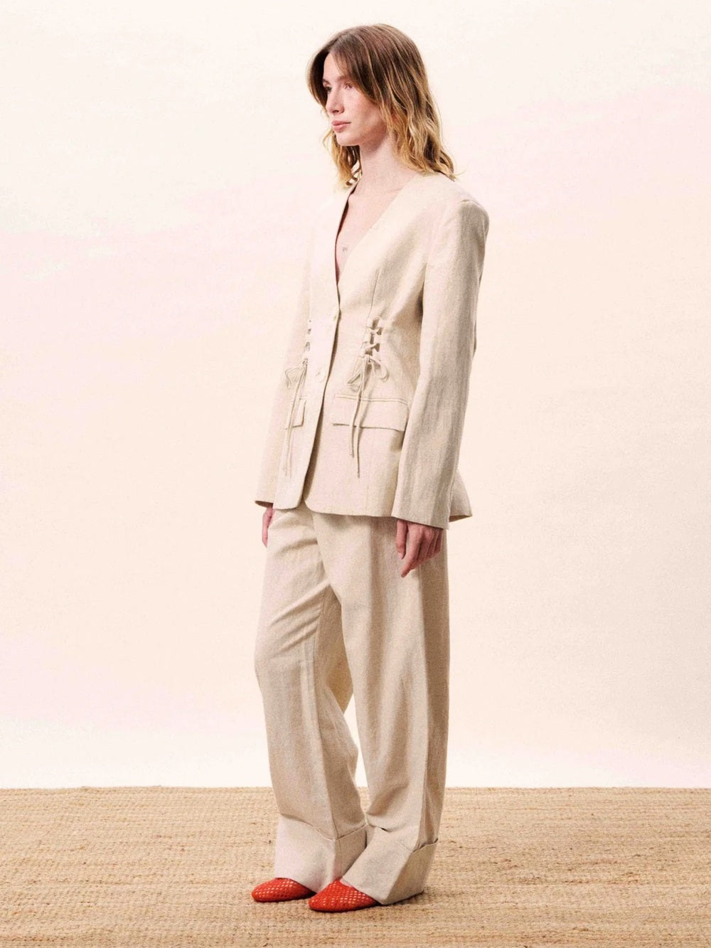 FRNCH - 🇫🇷 JUNCUS CREAM TROUSERS
