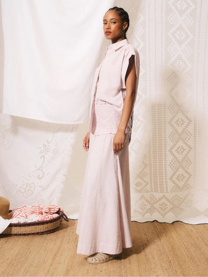 FRNCH 🇫🇷- GAETANA PALE PINK SHIRT