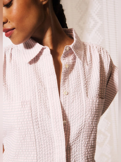FRNCH 🇫🇷- GAETANA PALE PINK SHIRT