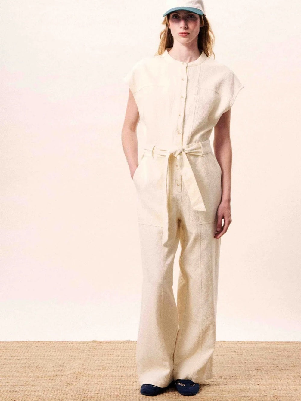 FRNCH 🇫🇷- CELESTIA CREAM JUMPSUIT
