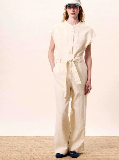 FRNCH 🇫🇷- CELESTIA CREAM JUMPSUIT
