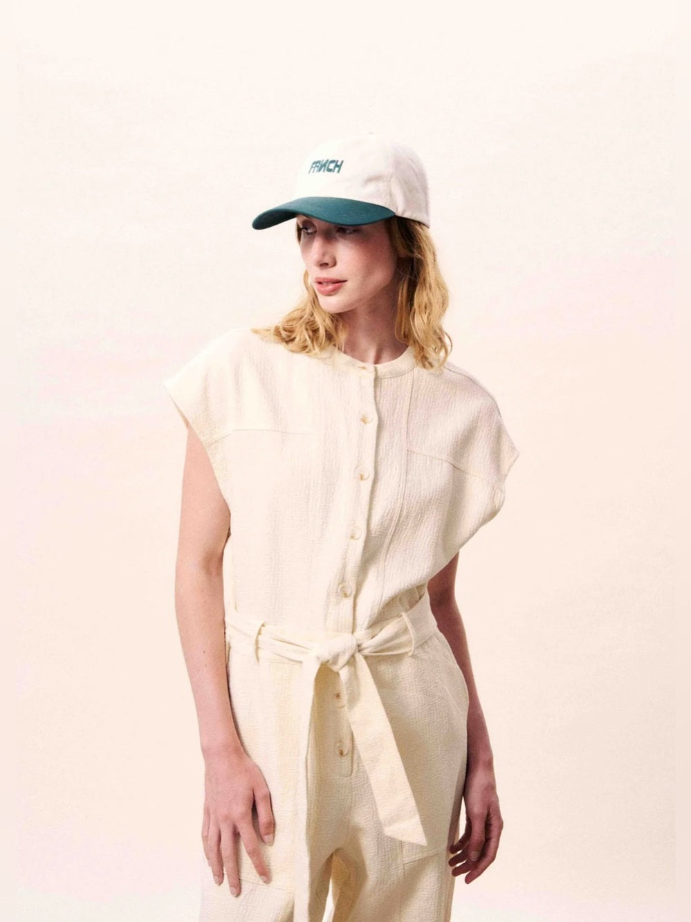FRNCH 🇫🇷- CELESTIA CREAM JUMPSUIT