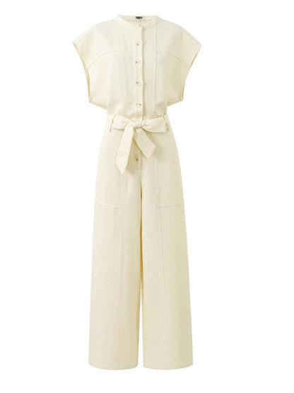 FRNCH 🇫🇷- CELESTIA CREAM JUMPSUIT
