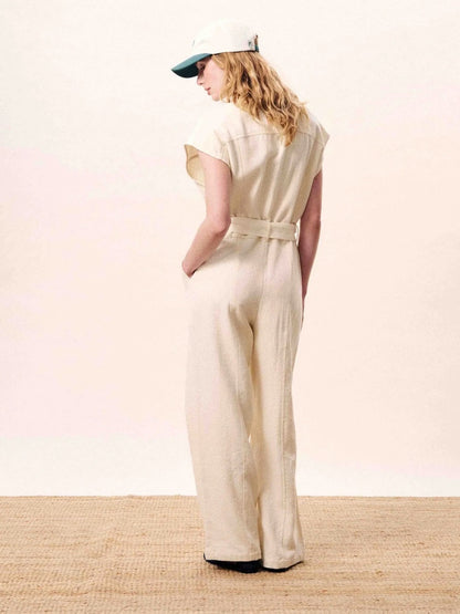 FRNCH 🇫🇷- CELESTIA CREAM JUMPSUIT