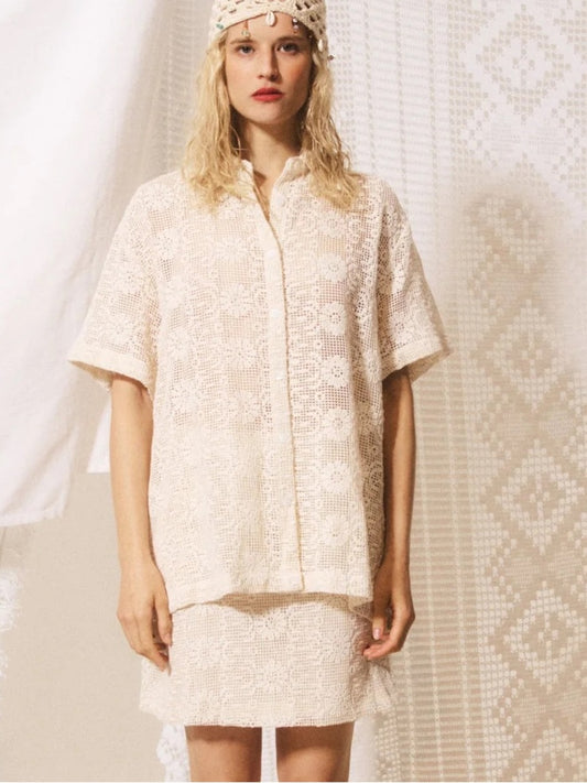 FRNCH -🇫🇷 ROCCO CREAM SKIRT