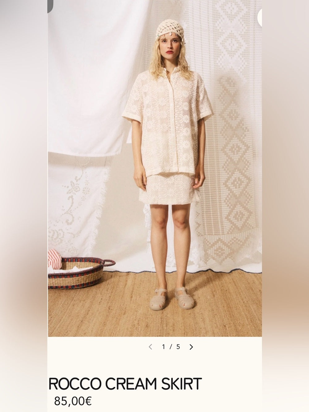 FRNCH -🇫🇷 ROCCO CREAM SKIRT