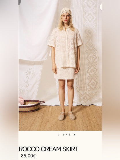 FRNCH -🇫🇷 ROCCO CREAM SKIRT