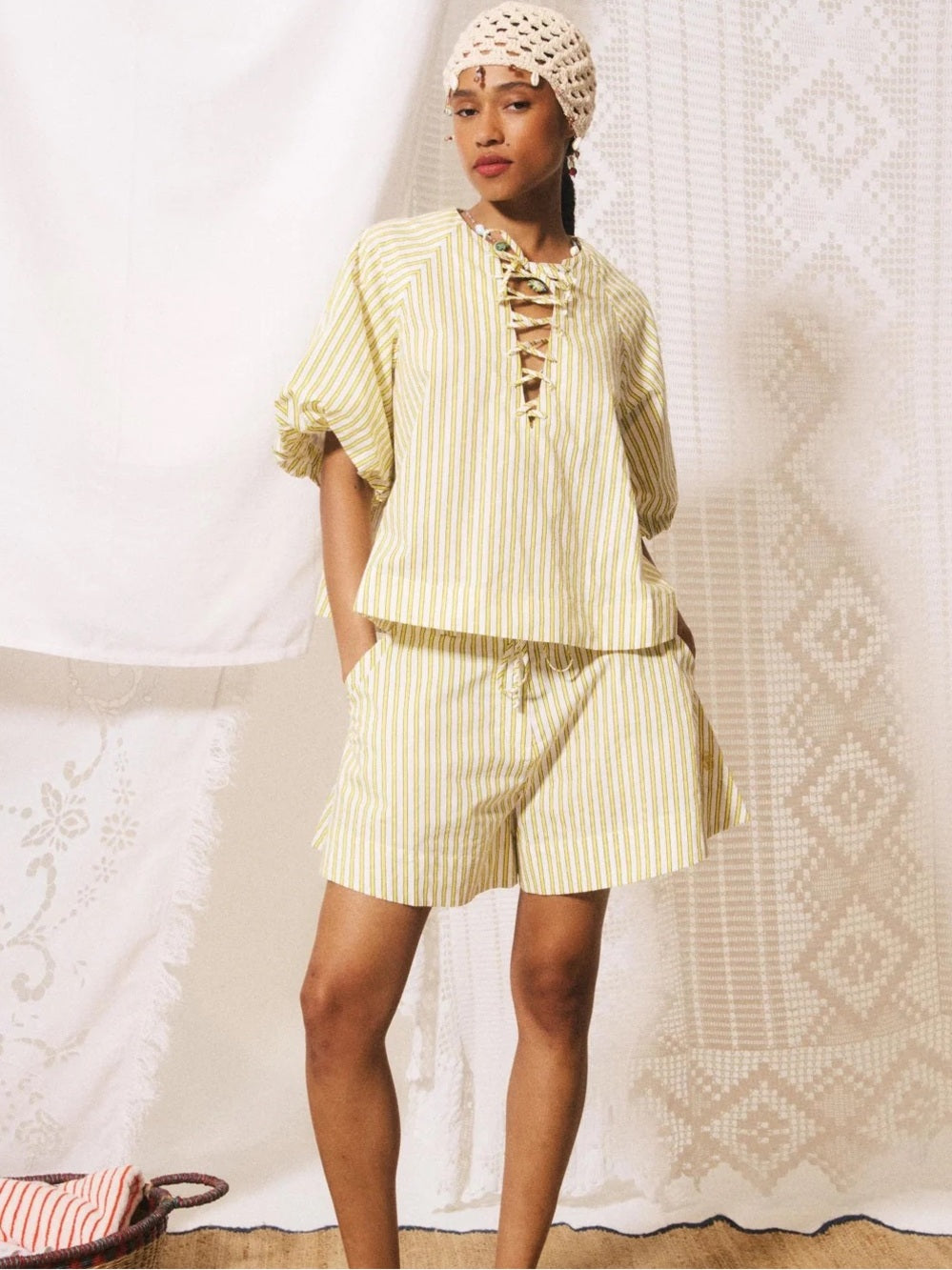 FRNCH 🇫🇷- PALE YELLOW COSIMO BLOUSE