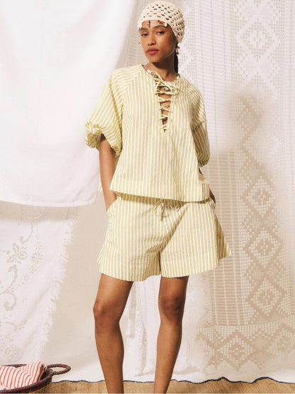 FRNCH 🇫🇷- PALE YELLOW COSIMO BLOUSE