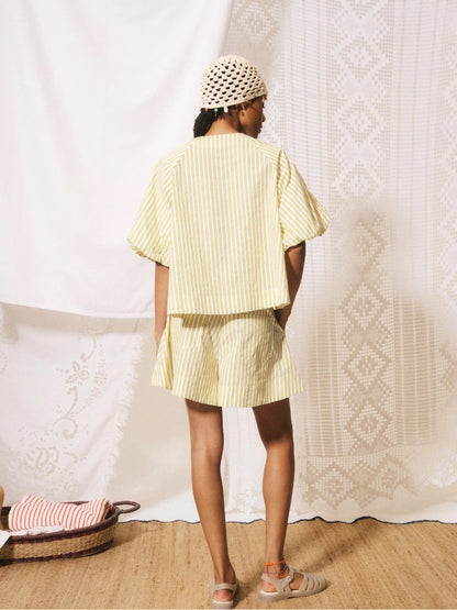 FRNCH 🇫🇷 - PALE YELLOW ORONZO SHORTS