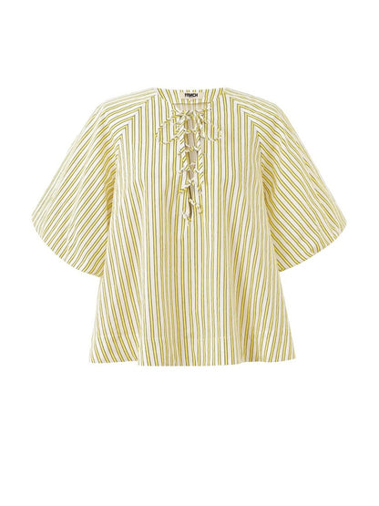 FRNCH 🇫🇷 PALE YELLOW COSIMO BLOUSE