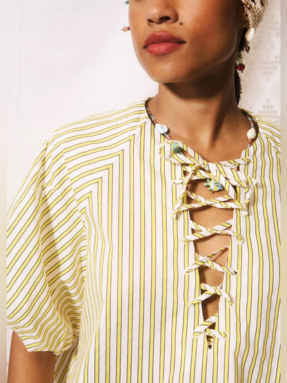 FRNCH 🇫🇷 PALE YELLOW COSIMO BLOUSE
