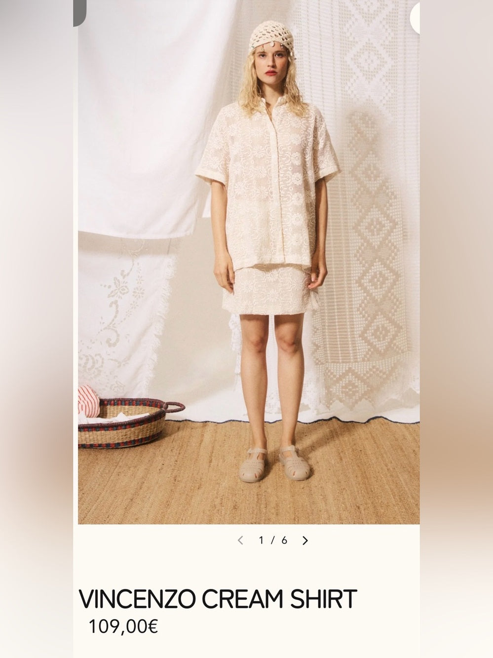 FRNCH 🇫🇷 VINCENZO CREAM SHIRT
