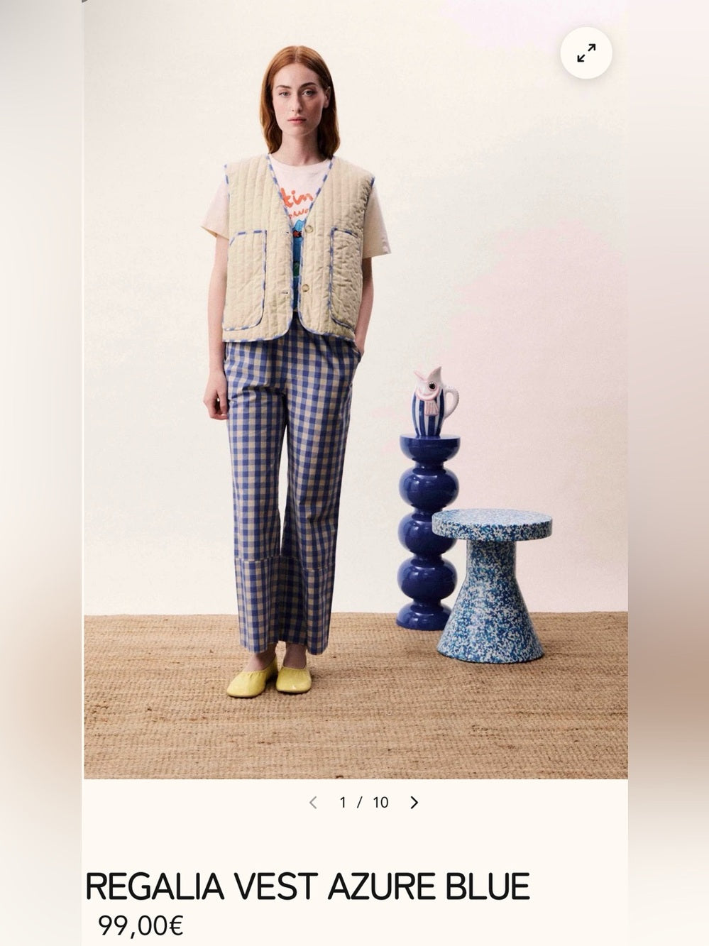 FRNCH 🇫🇷 REGALIA VEST AZURE BLUE