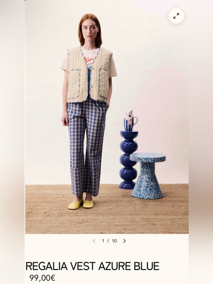 FRNCH 🇫🇷 REGALIA VEST AZURE BLUE