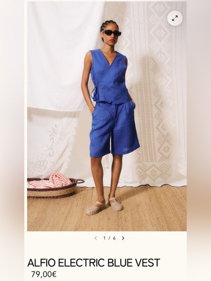 FRNCH 🇫🇷 ALFIO ELECTRIC BLUE VEST