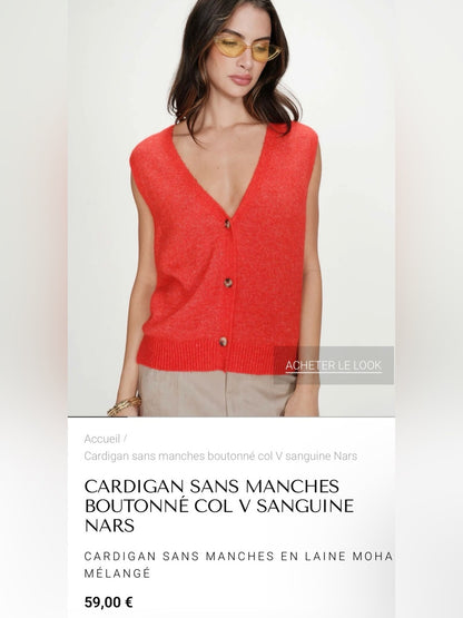 Grace & Mila -NARS sleeveless cardigan
