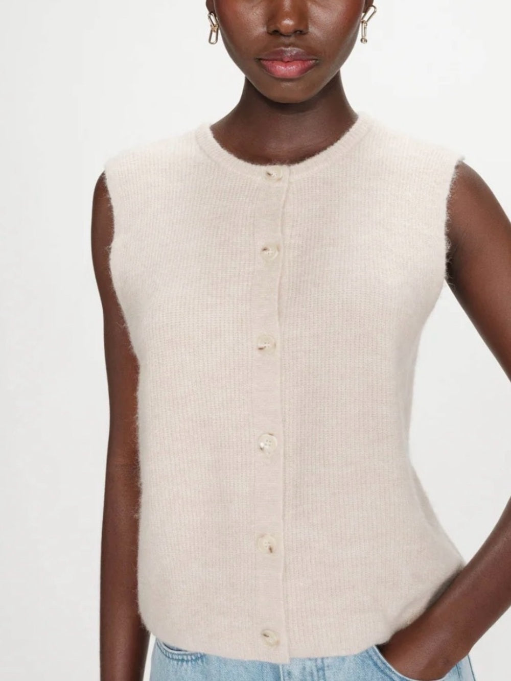 Grace & Mila - VOLLANDO sleeveless cardigan