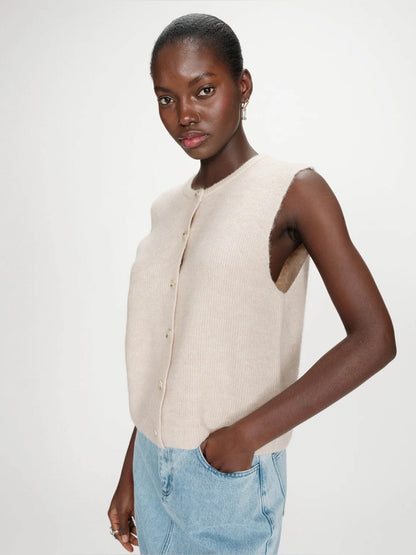 Grace & Mila - VOLLANDO sleeveless cardigan