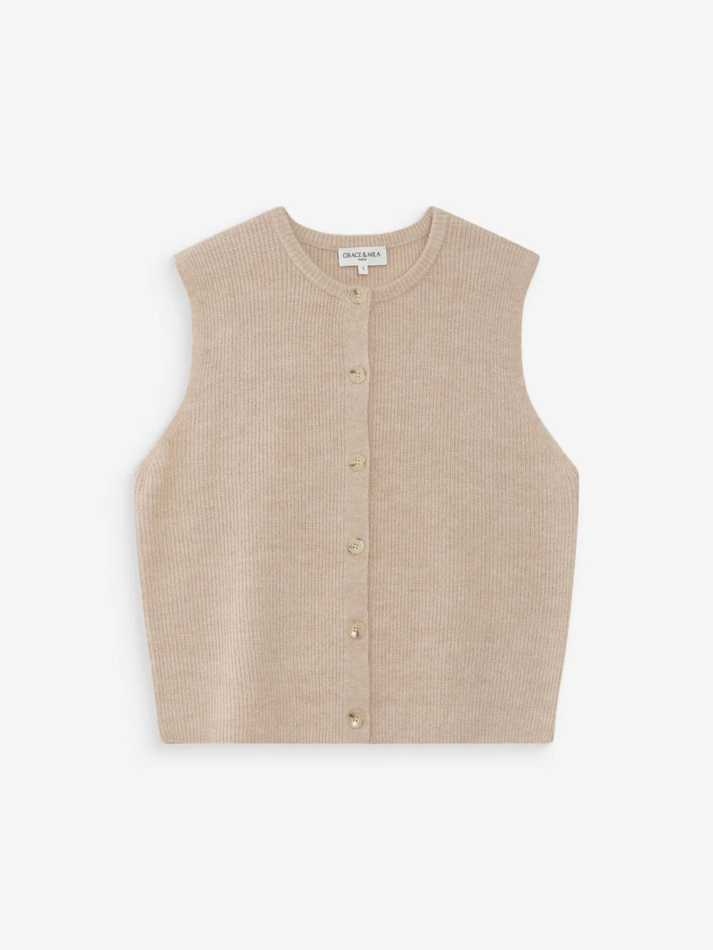 Grace & Mila - VOLLANDO sleeveless cardigan