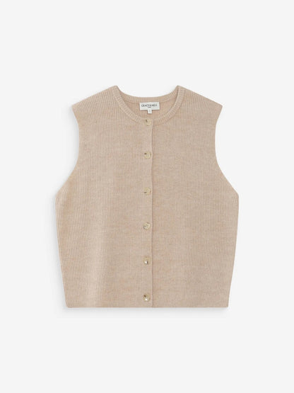 Grace & Mila - VOLLANDO sleeveless cardigan
