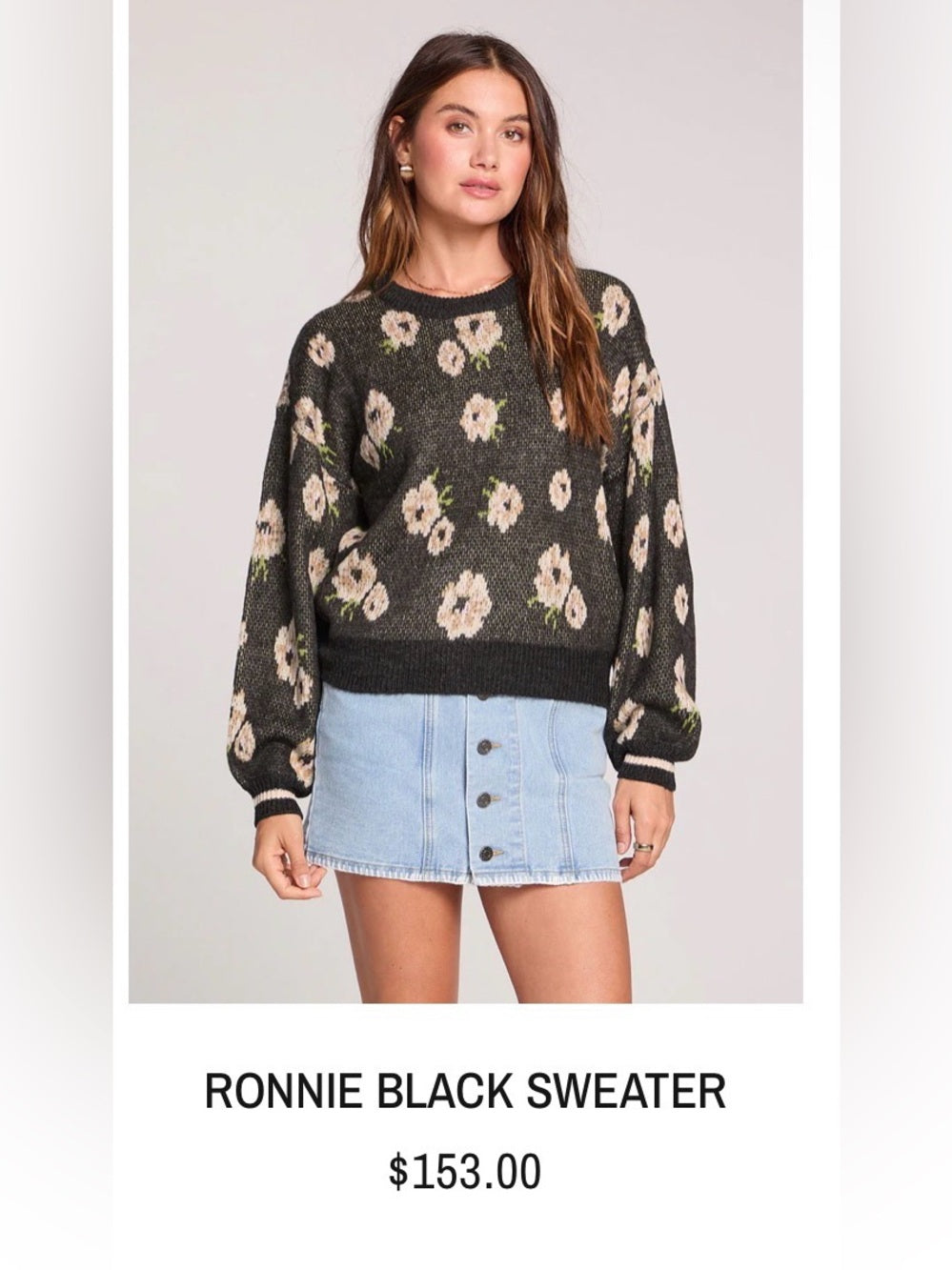 Saltwater LUXE 🌊 - Ronnie sweater in deep black