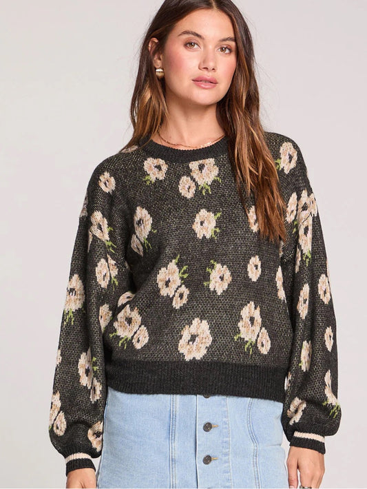 Saltwater LUXE 🌊 - Ronnie sweater in deep black