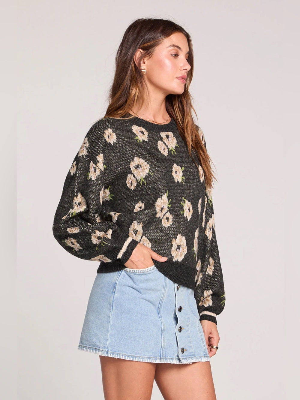 Saltwater LUXE 🌊 - Ronnie sweater in deep black
