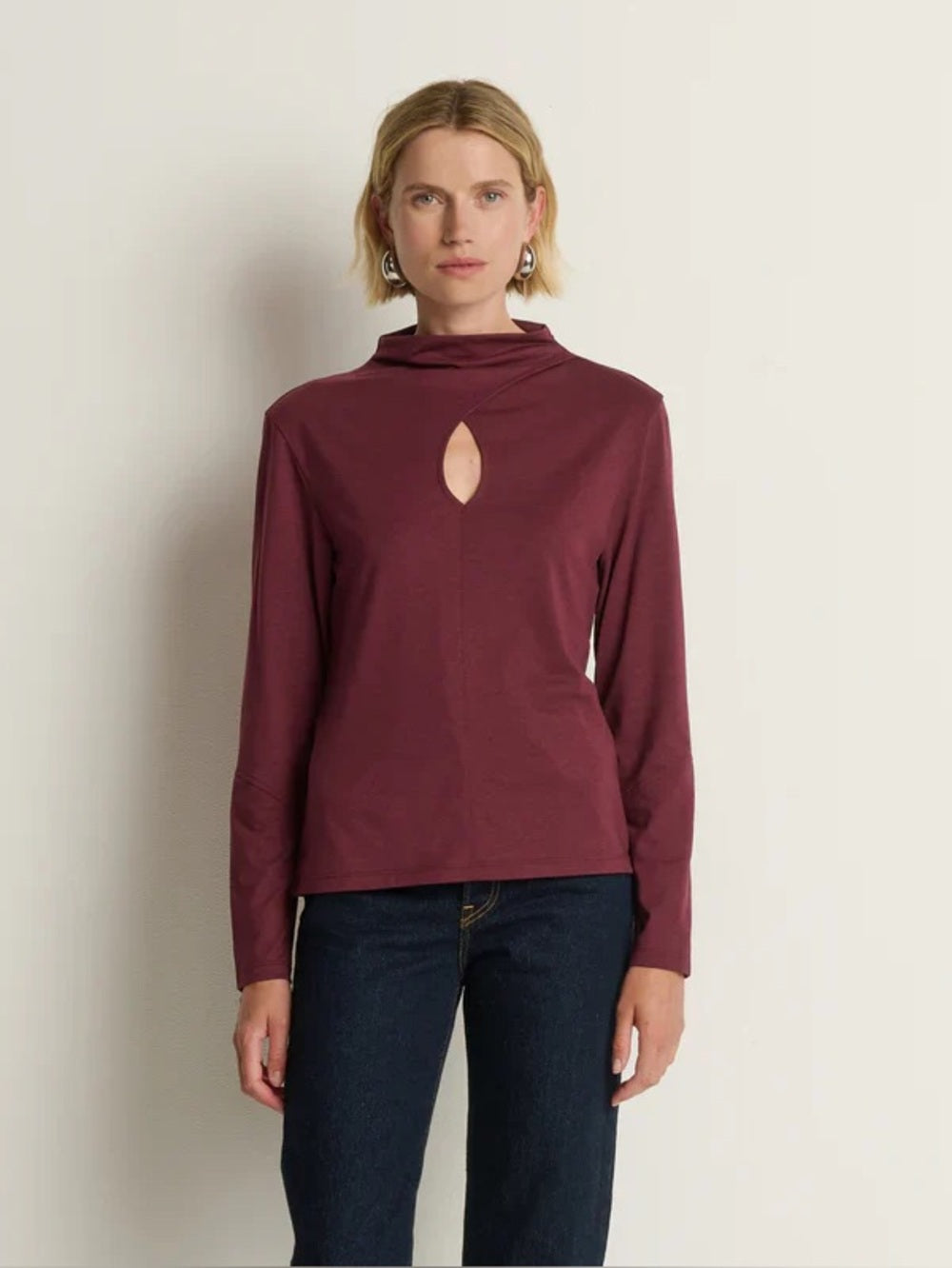 Nation Ltd - NAOMI KEYHOLE TEE - Port