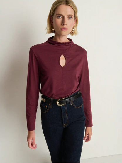 Nation Ltd - NAOMI KEYHOLE TEE - Port