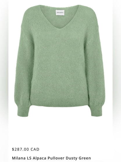 American Dreams 🇮🇹 - Milana Alpaca Dusty Green ($287)