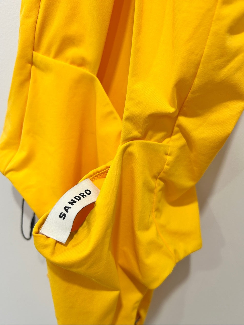 Sandro Yellow One-Shoulder Keyhole Swimsuit