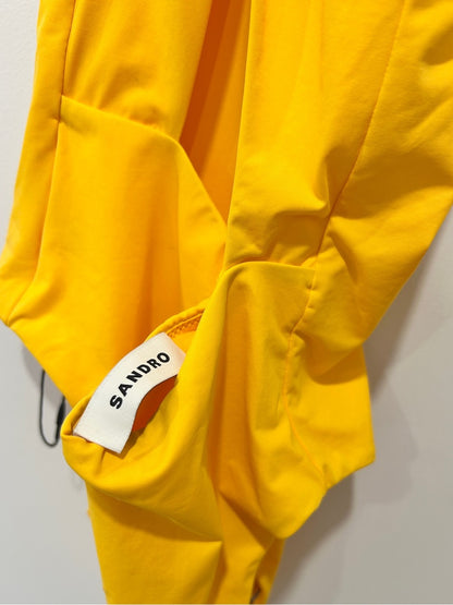 Sandro Yellow One-Shoulder Keyhole Swimsuit