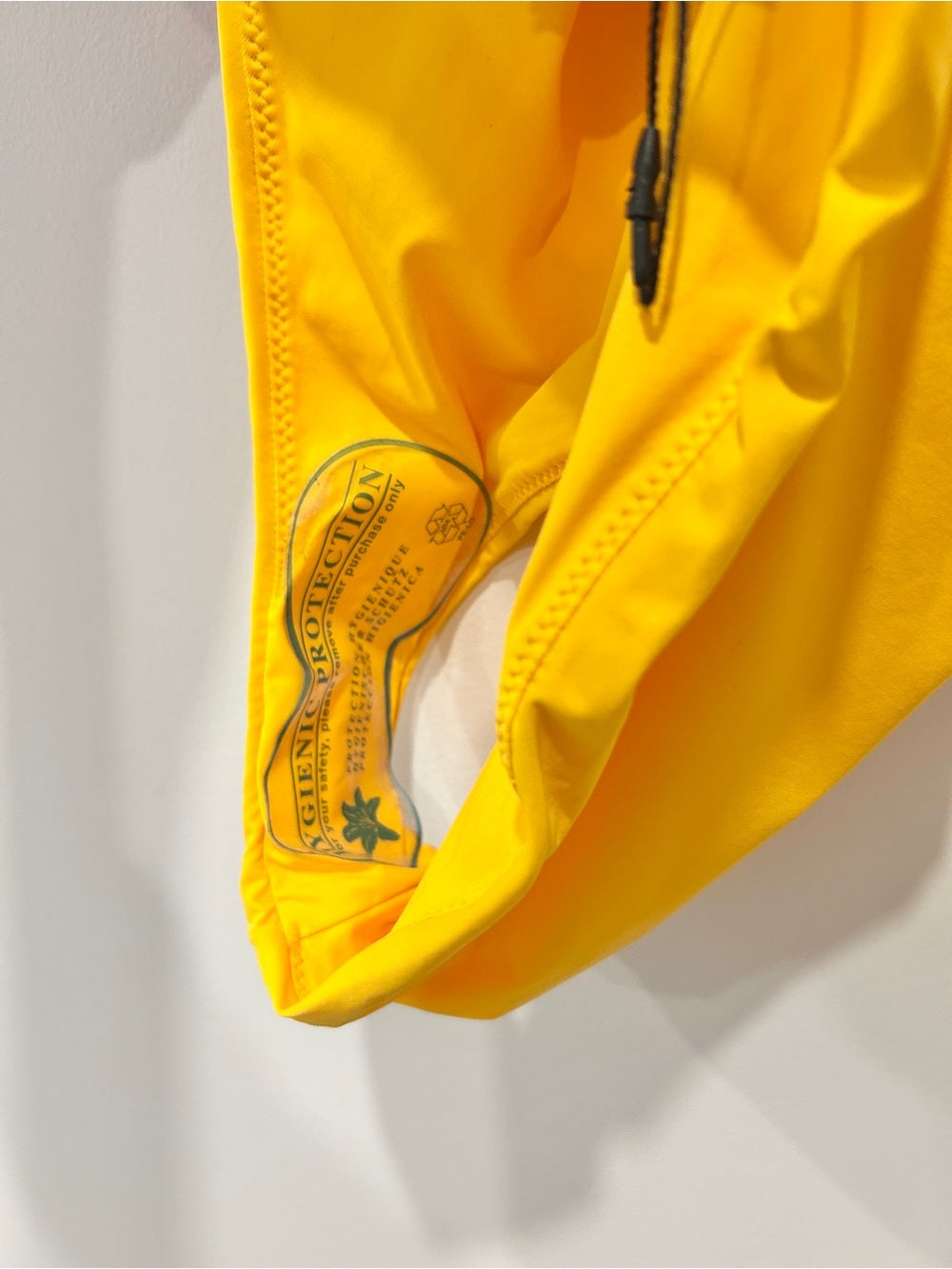 Sandro Yellow One-Shoulder Keyhole Swimsuit